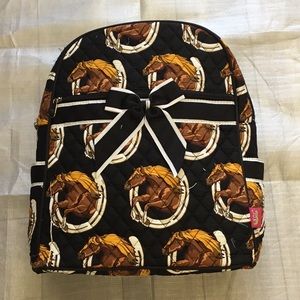 Horses Quilted Backpack by N.Gil NWT